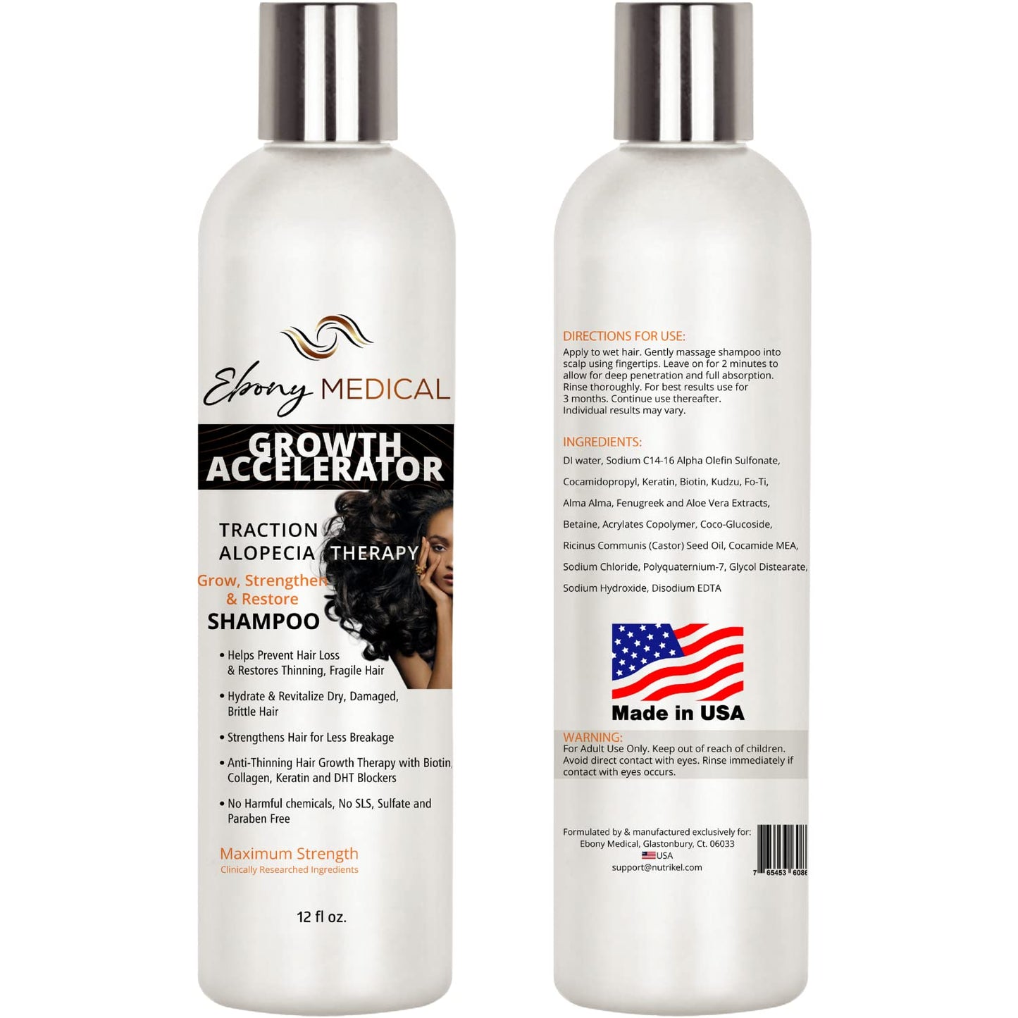 Alopecia Areata Treatment Hair Loss Shampoo - Amazing Hair Growth Product Helps with Thinning Hair, Alopecia Treatment & Receding Hairlines