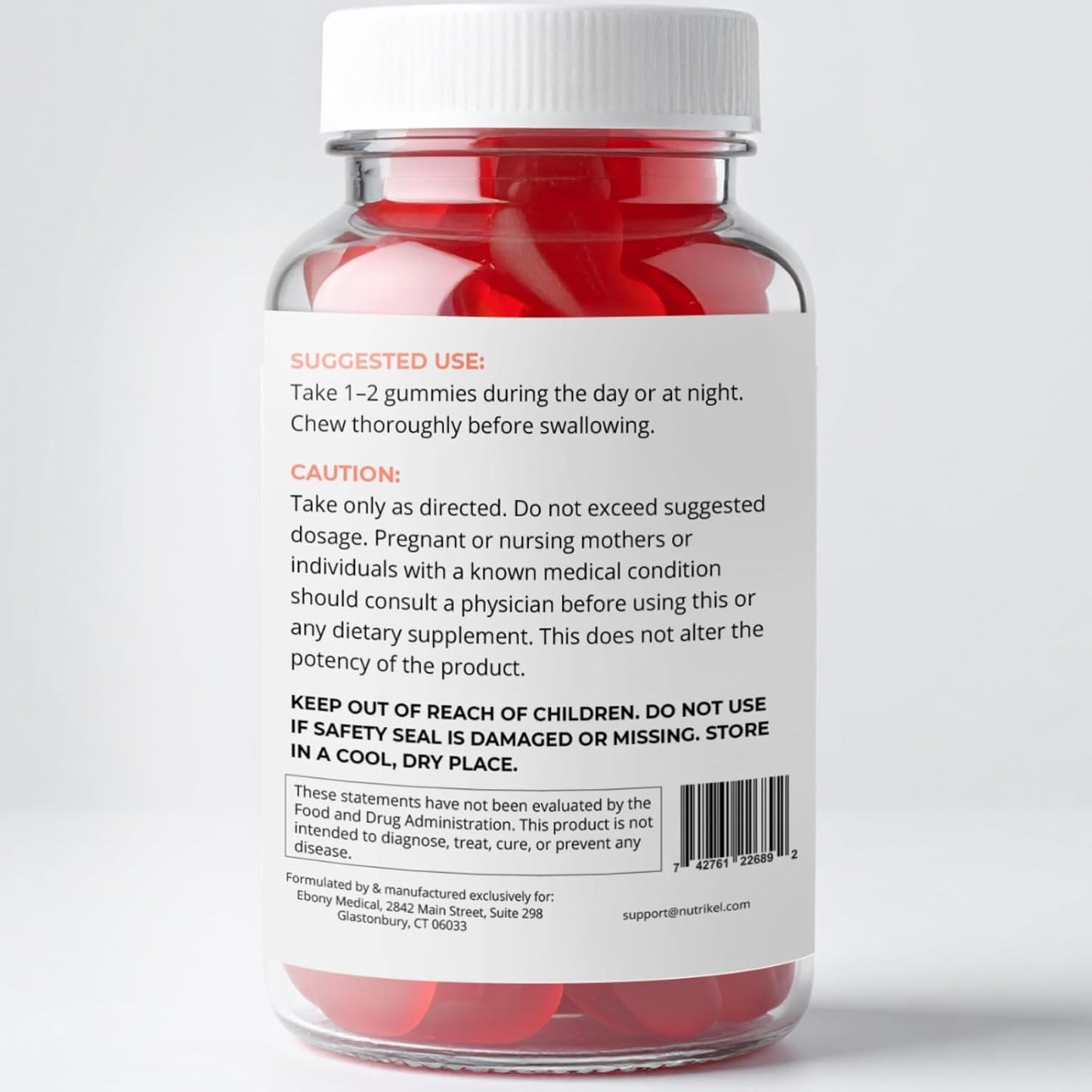 Ebony Medical 7 Day Thinning Hair Growth Formula Gummies – Biotin Collagen Keratin Irish Sea Moss and Vitamins for Stronger Thicker Hair Skin and Nails – 60 Gummies