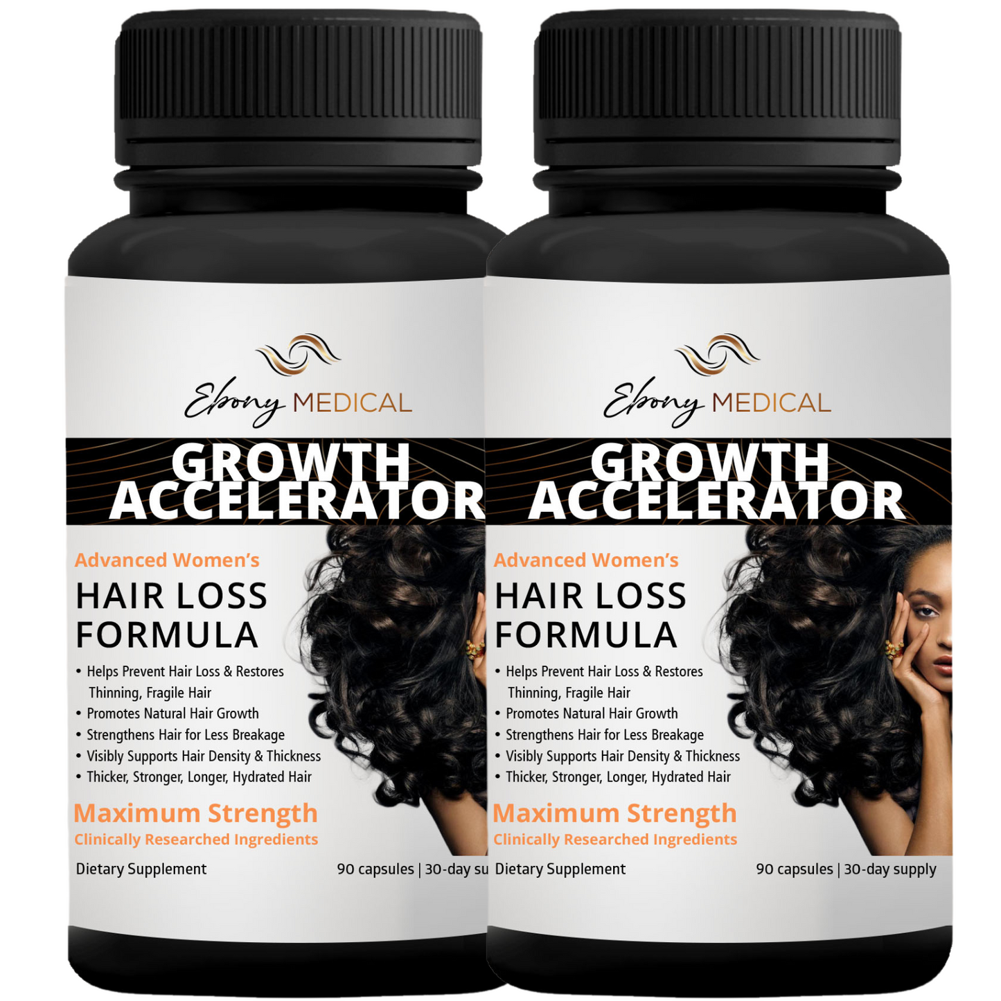 2 Pack Advanced Woman's Hair Loss Supplement - Hair Growth Support