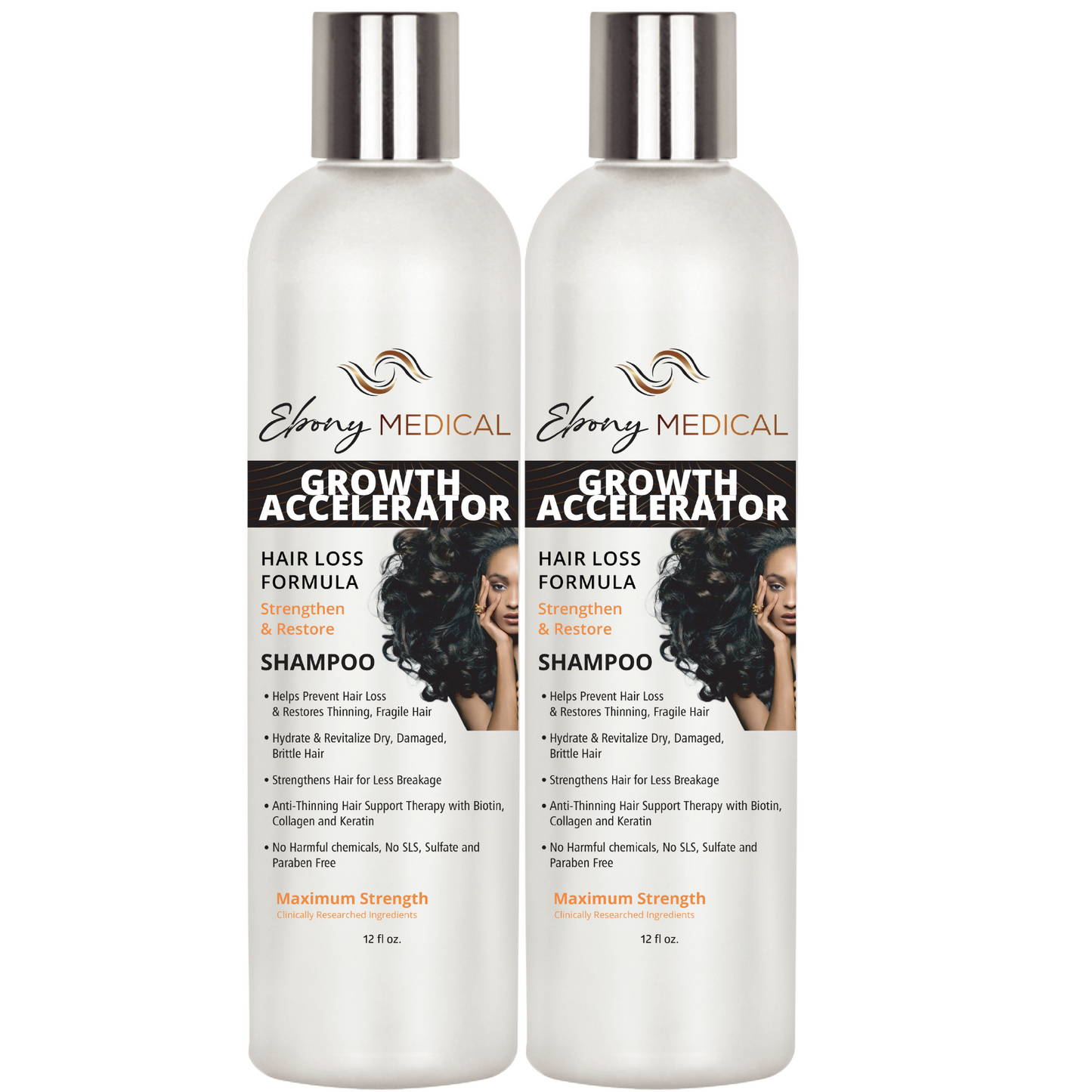 2 Pack Ebony Medical Anti-Thinning Shampoo